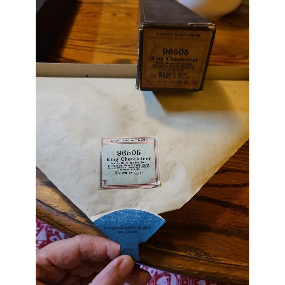 Lot of 2 Antique 88-NOTE‎ Player Piano Rolls